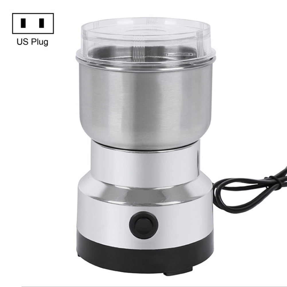 Fintass Stainless Steel Electric Coffee Grinder Electric Mill Spice Grinder for Herbs Spices Nuts Grains Coffee Bean Grinding 