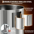 thumbnail image 2 of 110 Cups Coffee Urn, 16 L Commercial Grade Hot Beverage Dispenser, Double Wall Stainless Steel Design, Fast Brew Hot Water Urn for Party Wedding Buffet Banquet, Easy Cleaning, 2 of 11