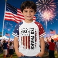 thumbnail image 2 of TIREOW Boys 250th Anniversary USA Shirts 4th of July Shirt American Patriotic Flag 2026 Tshirt 250 Years Birthday Patriotic Tops, 2 of 4