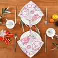 thumbnail image 4 of GZHJMY Cute Sheep Cloth Napkins Set of 1, Reusable Washable Oversized Table Napkins for Family Wedding Dinner Party Home Decor, 20 Inch Decorative Washcloths, 4 of 7