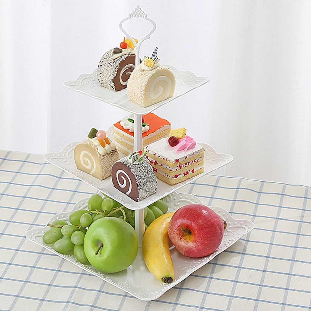 Cupcake Stand 3 Tier Cake Dessert Wedding Event Party Display Tower Plate 