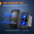 thumbnail image 5 of Nilight Air Compressor Rocker Switch Led Light Bar Switch 5 Pin Laser On Off SPST switches 20A/12V 10A/24V Switch Blue with Jumper Wires Set for Cars Trucks Boats ATVs UTVs RVs, 2 Years Warranty, 5 of 10