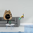 thumbnail image 2 of Reloj de pared decorativo con forma de gato, reloj colgante para sala de estar, reloj de madera, decoración moderna, estatua de , escultura d, 2 of 8