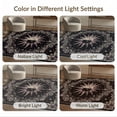 thumbnail image 7 of ODIKA Boho Vintage Gothic Ornate Frame Border Distressed Astrology Round Flowing for Dining Room, Under Table, Office, Non-Slip Chair-Friendly Floor, 7 of 7