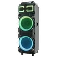 thumbnail image 3 of Maxpower MPD1022 10" X 2 Karaoke Heavy Duty X-bass Bluetooth Speaker 7 Ch Eq Rechargeable & Mic, 3 of 5