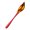 Red, variant on Stainless Steel Tapered Drizzle Spoon Ergonomic Handle Cake Dessert Decorating Sauce Serving Culinary Tool