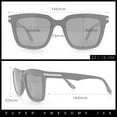 thumbnail image 4 of Gentlemanly Polarized Horn Rim Hipster Plastic Refined Fashion Sunglasses Tortoise - Black, 4 of 8