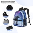 thumbnail image 4 of Goofa Astronauts Start Running Print Casual Backpack for Women Men,Waterproof High School Bookbag,Lightweight Travel Daypack,Classic College Backpack,Laptob Backpack, 4 of 6