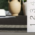 thumbnail image 4 of SAFAVIEH Courtyard Abagail Bordered Indoor/Outdoor Area Rug, Black/Light Beige, 5'3" x 7'7", 4 of 8