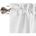 thumbnail image 5 of Curtain Valances for Windows, Thanksgiving Pumpkin Sunflowers Rod Pocket Valance Window Treatments Short Curtains for Kitchen Bathroom Living Room 54 x 18 Inches, 1 Panel, 5 of 6