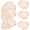thumbnail image 2 of 60 Pcs Cartes Mémo Vierges en Forme d'Animaux, Cartes de Note, Cartes de Message Mémo en Papier, 2 of 8