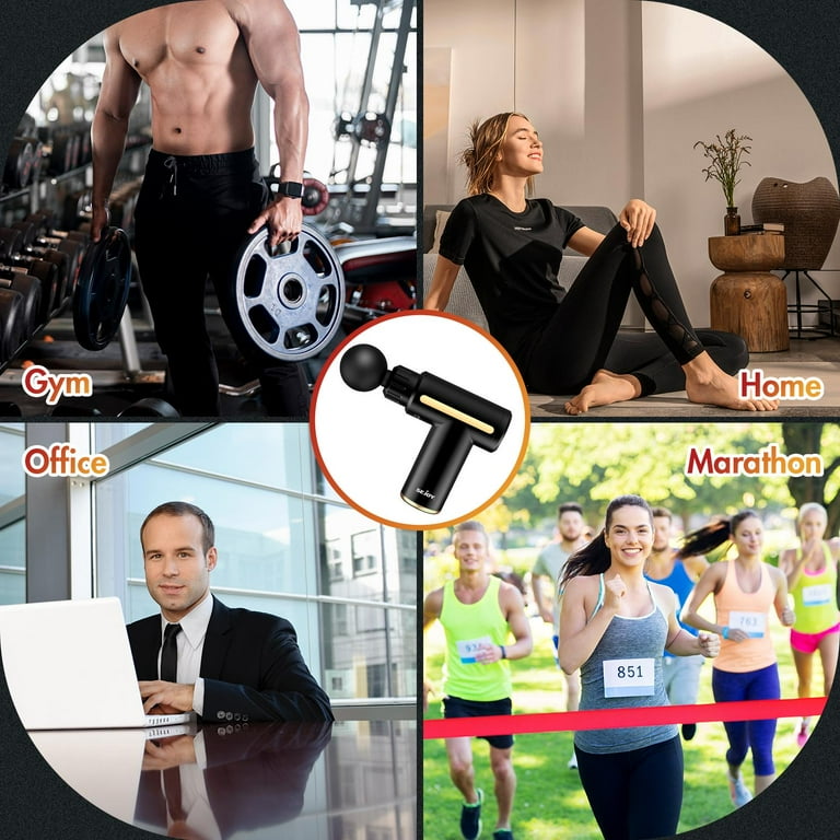 Running massage deals gun