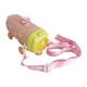 thumbnail image 4 of Botella de agua para autobús para niños con pajitas, bonita botella de agua con correa extraíble, botella de bebida deportiva de 500 ml, para niños y rosa, 4 of 9