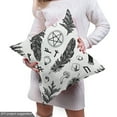 thumbnail image 4 of Ambesonne Occult Fabric by the Yard Upholstery, Element Composition, 2 Yards, Charcoal Grey White, 4 of 4