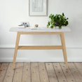 thumbnail image 3 of Bianco Collection Castello 43" Italian Marble Console Table in White, 3 of 8