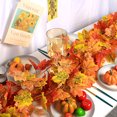 thumbnail image 4 of Hanging Vines 5.7Ft 36Leaves Artificial Fall Maple Leaves Autumn Thanksgiving Decor for Home Fireplace Party Halloween Festival, 4 of 5