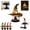 Amber, variant on Stained Glass Witch Hat Lamp, Tiffany Style USB LED Night Light for Halloween Party & Witchy Home Decor,Purple,7.1 in