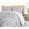 thumbnail image 4 of Ambesonne Pastel Duvet Cover Set, Ornate Flourish Vintage, 2-Calking, Multicolor, 4 of 5
