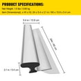thumbnail image 3 of KFFKFF Drywall Skimming Blade, 24in Smoothing Knockdown Spatula, Extruded Aluminum & European Stainless Steel Construction Knife & High-impact End Cap, Putty Finishing Tools for Sheetrock Gyprock, 3 of 9