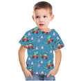thumbnail image 4 of Cethrio Toddler Boys T-Shirts, Print Short Sleeve Crew Neck Cute Summer Tops Multicolor Size 5-6 T, 4 of 5