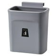 thumbnail image 1 of Contenedor de basura para colgar en la pared, con tapa hermética, inodoro y reciclable. Gris, 1 of 8