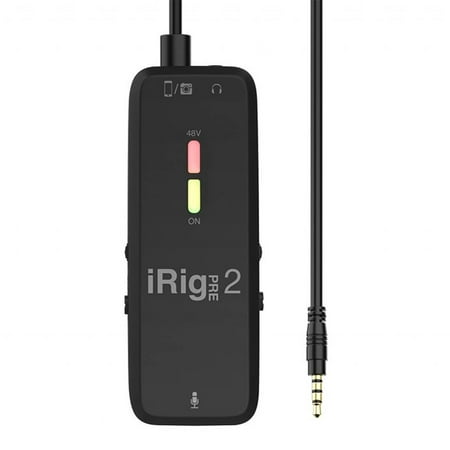 IK Multimedia iRig Pre 2 Microphone Preamp for Smartphones, Tablets and Video Cameras