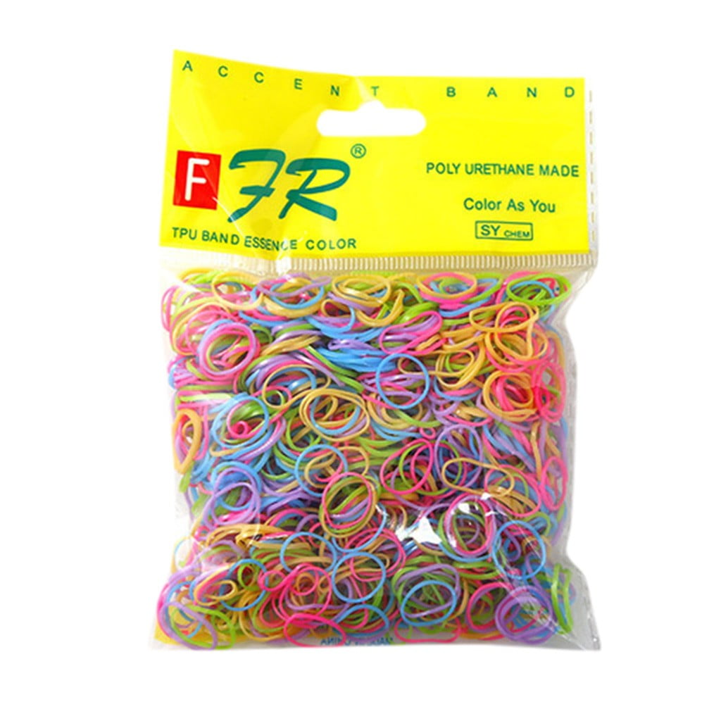 amlbb Up to 65% off Elastic Hair Ties Hair Rubber Bands 1000 / Pack Girl  Colorful Fashion Disposable Rubber Band Elastic Hair Band on Clearance 