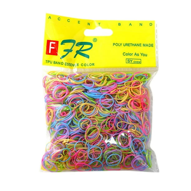 Hair Ties 1000 / Pack Girl Colorful Fashion Disposable Rubber Band Elastic  Hair Band Hair Bands Accessories 