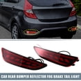 thumbnail image 2 of Unique Bargains Pair Rear Bumper Reflector Fog Brake Tail Light Red LED for Hyundai Accent 924051R200, 2 of 6
