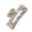 Cream mocha, variant on Candy Colored Striped Hair Claw Clip NonPulling Barrettes Strong Grip Ponytail Holder For Updos Hair Styling Essential
