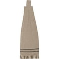 thumbnail image 6 of VHC Brands Sawyer Mill Pig Nature Print Chambray Cotton Farmhouse Tabletop Kitchen Fabric Loop Stenciled Runner, Towel Set 6.5x18, Khaki Tan, 6 of 6