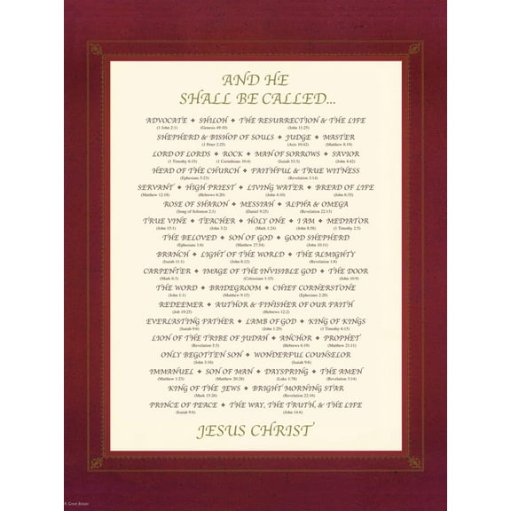 Art.com And He Shall Be Called Art Print, 12" x 16"