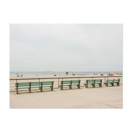 Benches, Riis Park 01 - Queens New York Photography Unframed Wall Art Print 5 x 7 inches