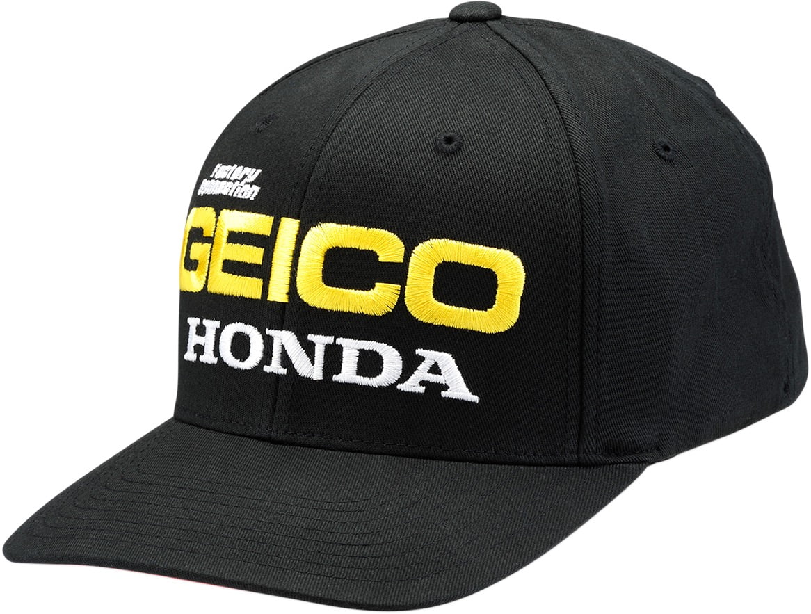 100% Geico Honda East Flexfit Hat Black - Walmart.com