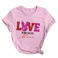 thumbnail image 2 of Pntutb T-Shirts à Manches Courtes pour Femmes T-Shirt Imprimé de Pâques pour Femmes Mode Confortable Chemisiers Hauts Rabais, 2 of 3