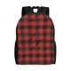 thumbnail image 1 of Fotbe Red Black Plaid Mochila de Viaje para Laptop, Mochila Ejecutiva Delgada y Resistente 15.6", 1 of 8