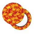thumbnail image 3 of Round Bar Stool Seat Covers, Vintage maple leaves autumn Elastic Round Chair Cover Stool Seat Slipcover Bar Stool Cushions Round Pad for 12-14 inch, 3 of 7