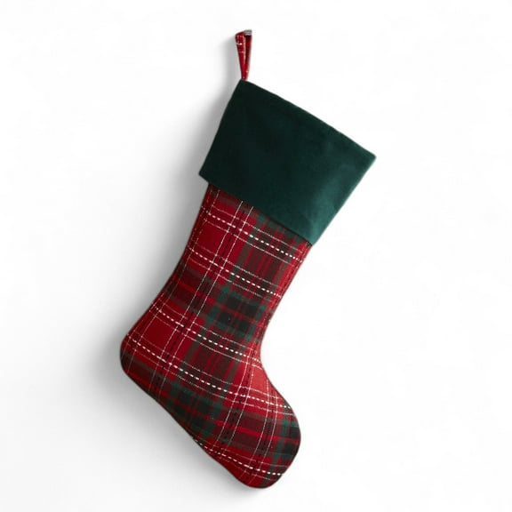 Personalization Mall Holiday Plaid Christmas Stocking