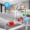 thumbnail image 3 of Bingirl Bol Double Autoportant Utilitaire en Acier Inoxydable de 47 Po pour Cuisine Commerciale avec Établi, Robinet, Buanderie avec Tablette de Rangement pour Intérieur Extérieur, 3 of 7