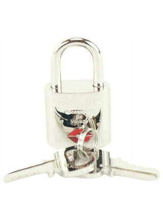 louis vuitton silver lock and key