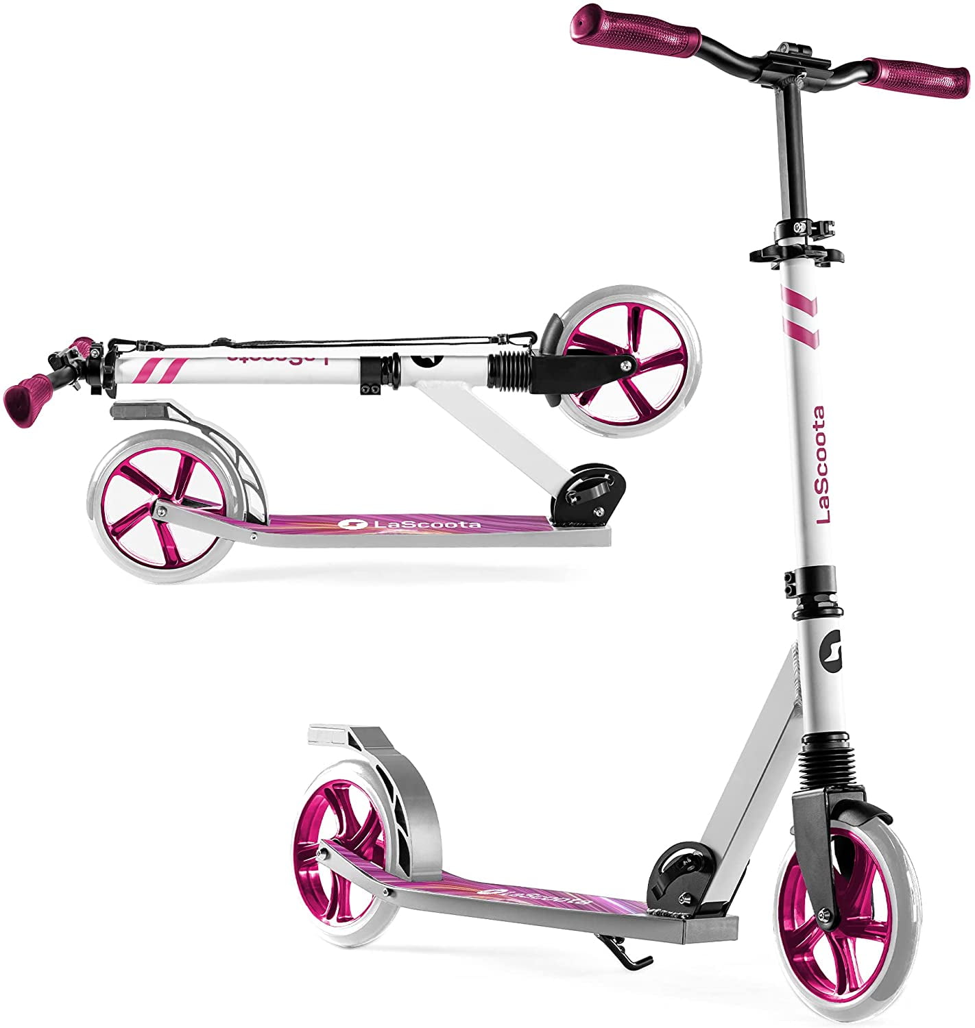 LaScoota Professional Foldable Kick Scooter for Adults & Teens Ages 6