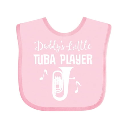 

Inktastic Future Tuba Player (Daddys Little) Gift Baby Boy or Baby Girl Bib