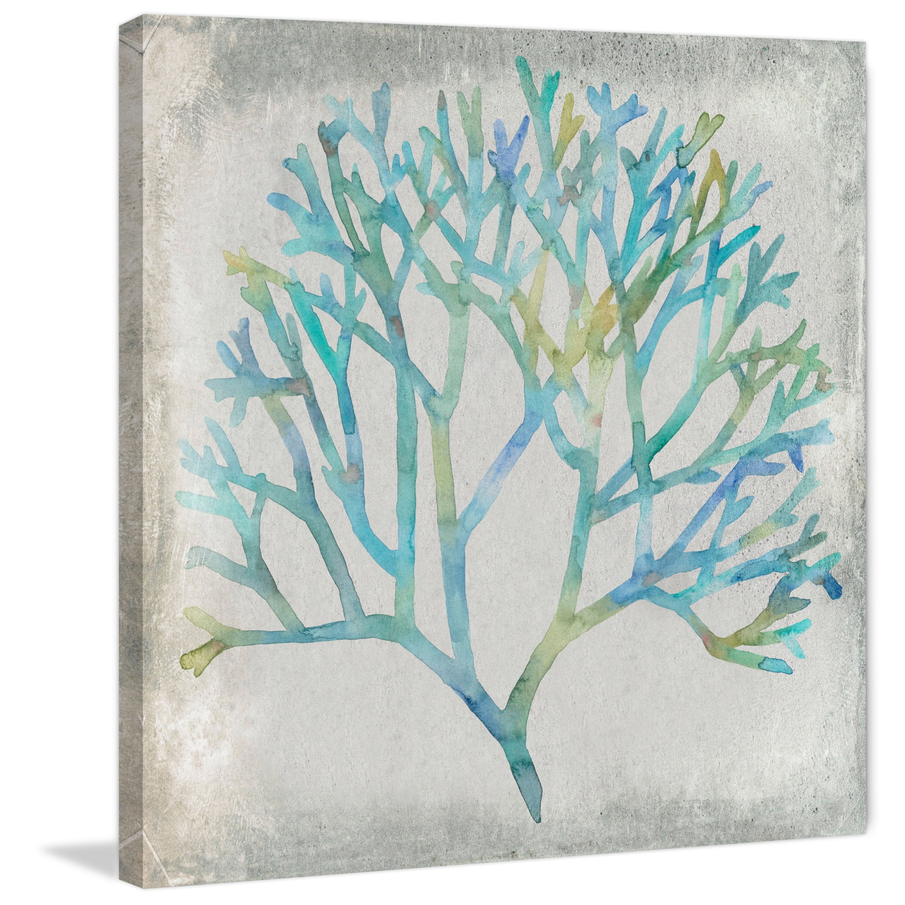 Marmont Hill "Watercolor Coral II" Painting Print on Wrapped Canvas