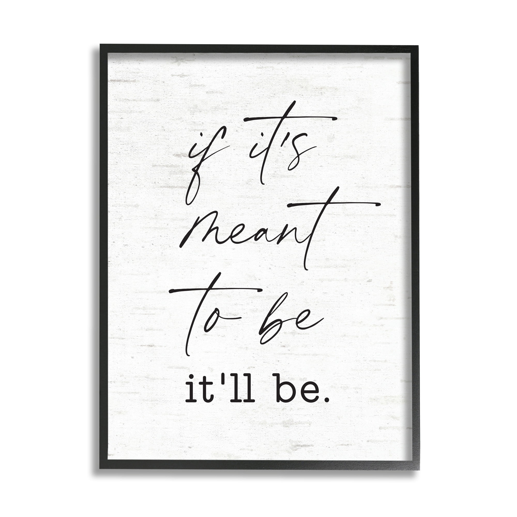 Stupell Industries Meant To Be Motivational Quote Charming Script ,16 x 20,Designed by Lettered and Lined