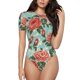 thumbnail image 1 of Fotbe Rose Flowers Body de Mujer con Cuello Redondo y Mangas Cortas, Sin Mangas Ajustado, Suave, Cómodo y Básico-X-Large, 1 of 7