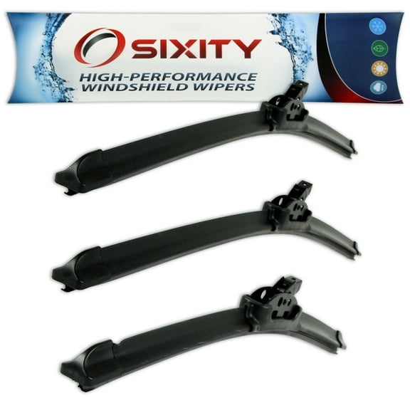 Sixity Auto XTS Frameless Front Rear Windshield Wiper Blades compatible with Chevy Suburban 1500 2500 Tahoe