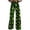 Black1, variant on St. Patrick's Day Women's Casual Wide Leg Pants – Flowy Solid Color Lounge Pants for St. Patrick's Day, Festivals & Everyday Relaxation(Green,L)