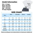 thumbnail image 4 of NAMTYQX Blouses for Women Dressy Casual Crew Neck Cool Loose Fitting Stylish Short Sleeve Lightweight Oversized Printed Fullprint T Shirts for Women Black Size 3XL, 4 of 4