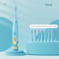 thumbnail image 3 of Cepillo de dientes eléctrico sónico para niños, cepillo de dientes impermeable para niños, cepillo de dientes de cerdas suaves para blanquear los dientes J259, 3 of 5