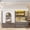 Gray, variant on Full Size House Bed, with 2 Large Drawers and Side Bookshelf, LED Strip and Charging Ports, Natural Wood Finish, Space-Saving Storage Bed for Bedroom